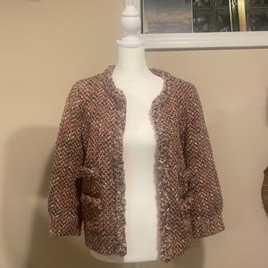 Very nice tweed jacket, lined with gold trim wore once